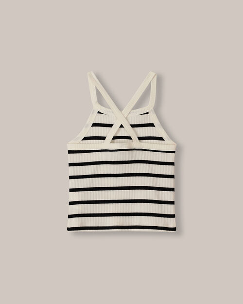 Tank Top De Rib Rayas
